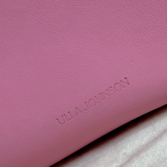 NEW! Ulla Johnson Rosebloom Pink Leather Imogen Small Soft Convertible Crossbody - Picture 11 of 15